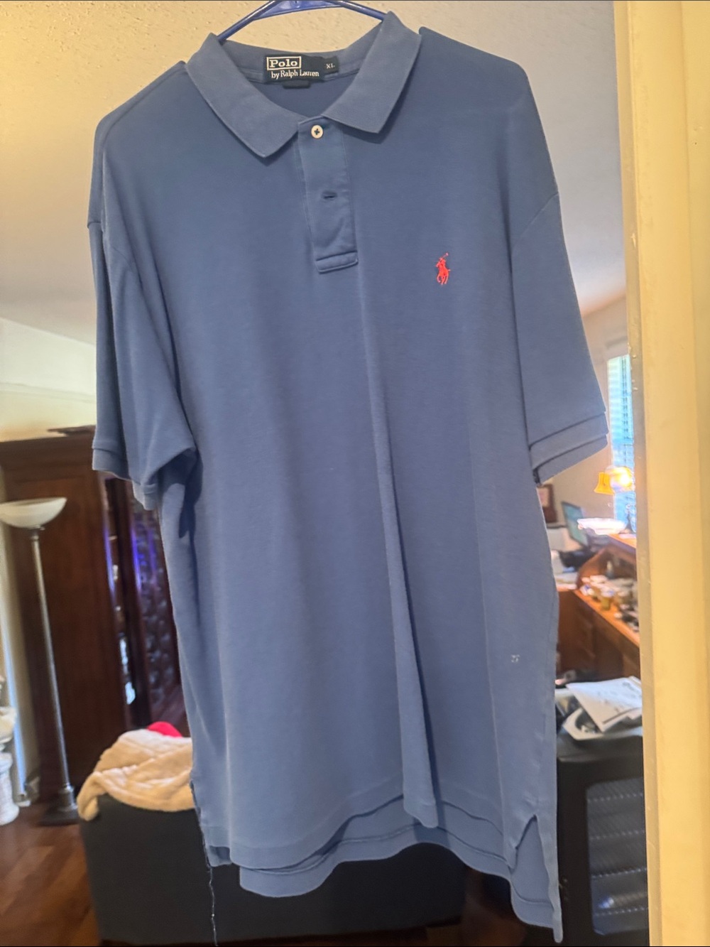 Polo by Ralph Lauren Navy Blue Polo with Red Pony